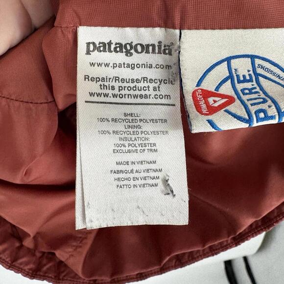 Patagonia jacket coat womens XS red nano puff hiking outdoor trail granola fall - Picture 7 of 9